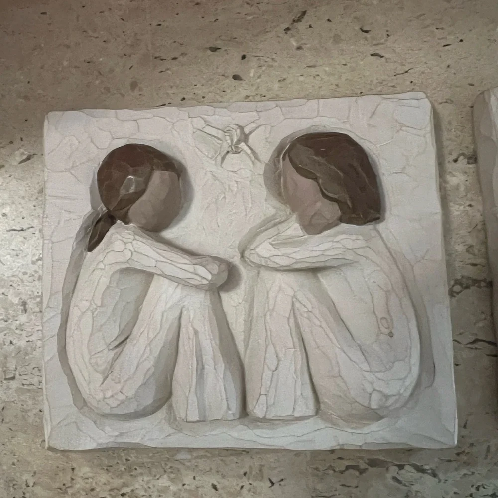 2- Willow Tree Friendship Plaques Demarco 2001 Susan Lodi